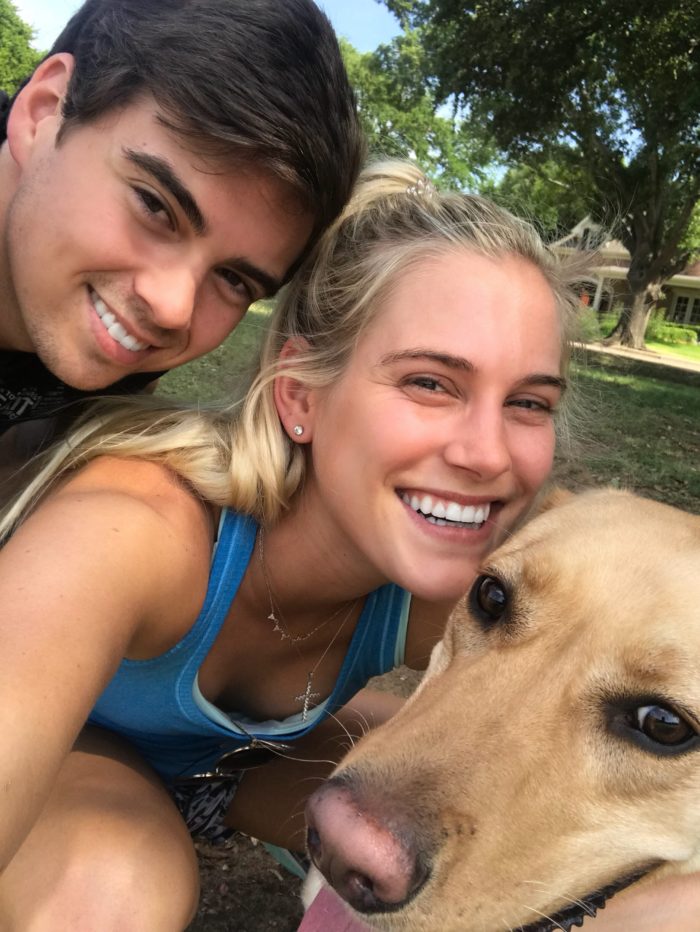 Selfie of Sky our Labrador with Dylan and Payton. All Smiles!